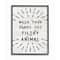 Stupell Industries Wash Your Hands You Filthy Animal Black Framed Wall Art